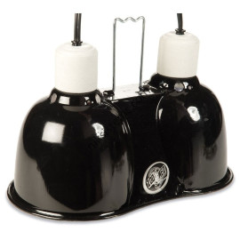Двойно Тяло за Лампа за отопление - ZooMed Combo Deep Dome Dual Lamp Fixture